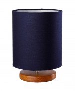 Abajur Miin linho azul