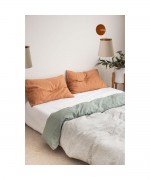 Arandela bege madeira cônica