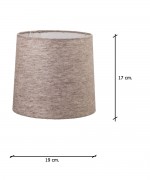 Cúpula Cônica 17x19 Linho