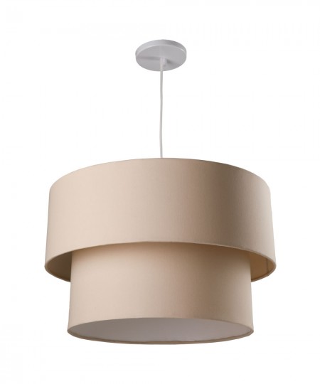 Luminária de Teto dupla bege sala mesa