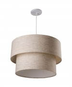 Luminária de Teto dupla linho sala mesa